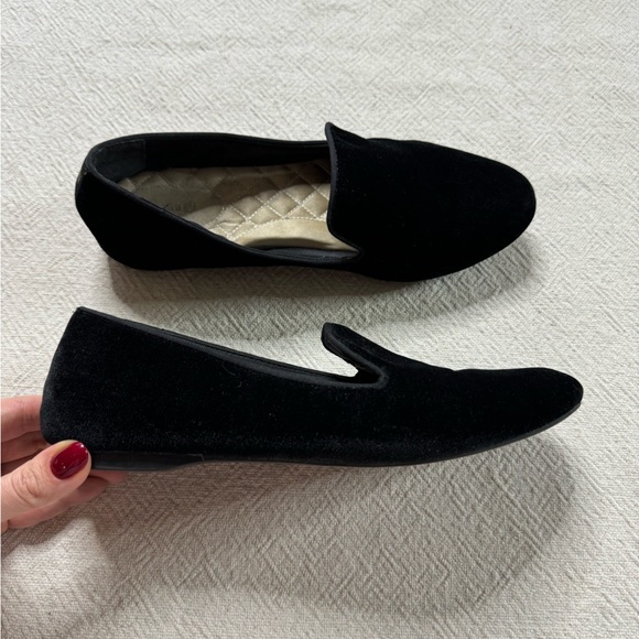 Birdies The Starling Slipper Loafers Black Velvet Slip On Flats Shoes 9 - Picture 3 of 8